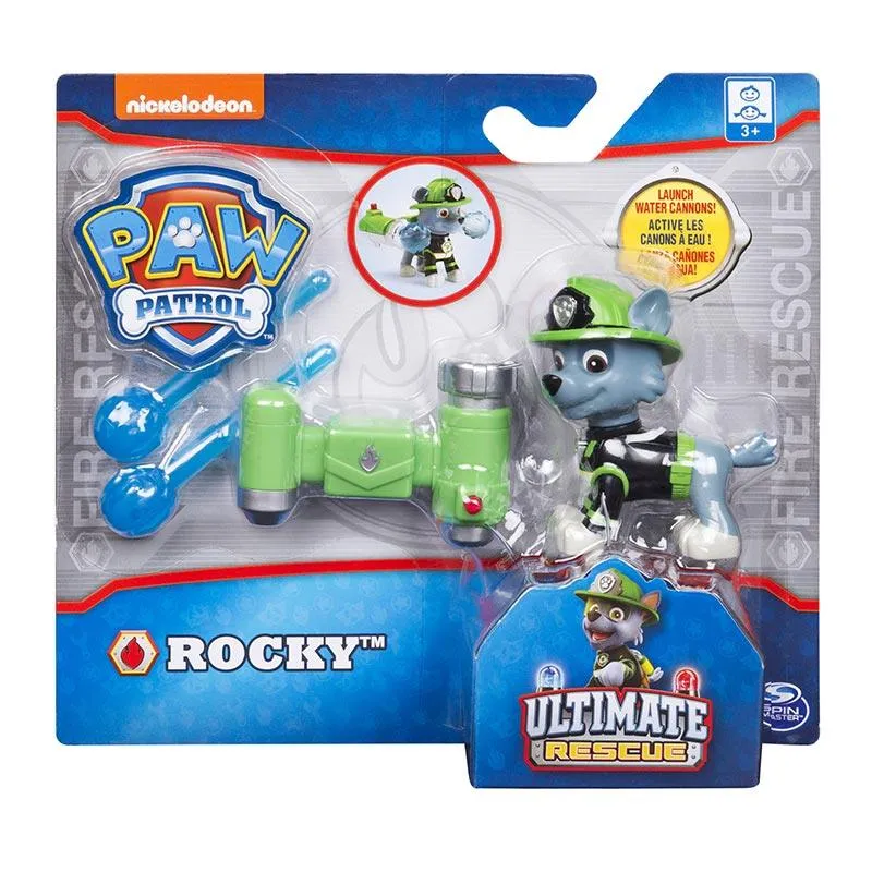 Paw Patrol Ultimate Rescue Water Cannon Rocky Hero Pup Figure