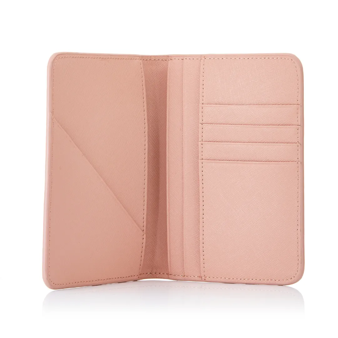 Personalised Leather Passport Cover - Nude Saffiano