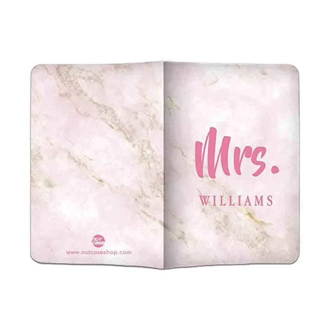 Personalised Mr & Mrs Passport Cover Anniversary Gifts for CouplesLuggage Tag  -  Mrs Traveller