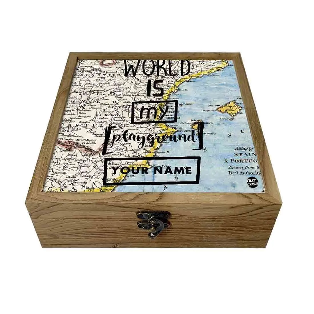 Personalised Passport Holder - World Is My Playground