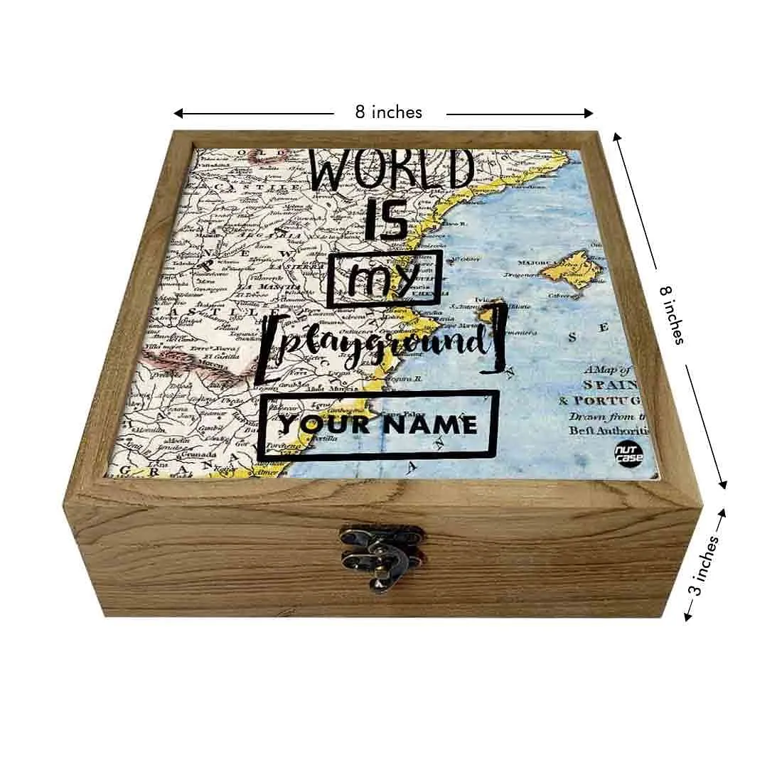 Personalised Passport Holder - World Is My Playground