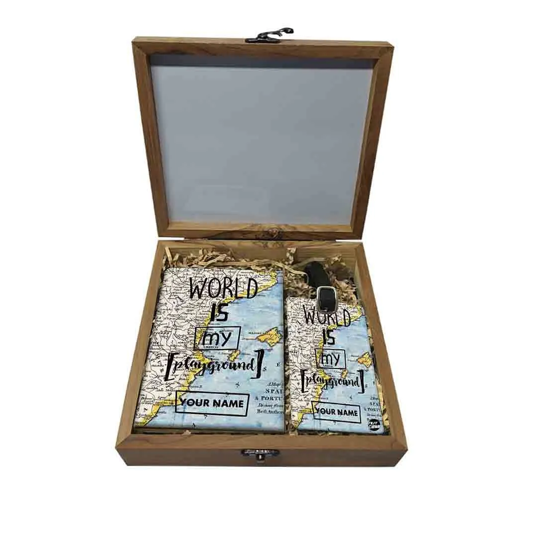 Personalised Passport Holder - World Is My Playground