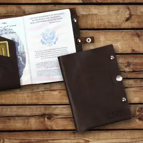 Personalized Genuine Leather Passport Holder