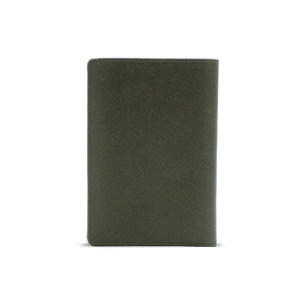 Picard Saffiano Men's Leather Passport  Holder (Military Green)