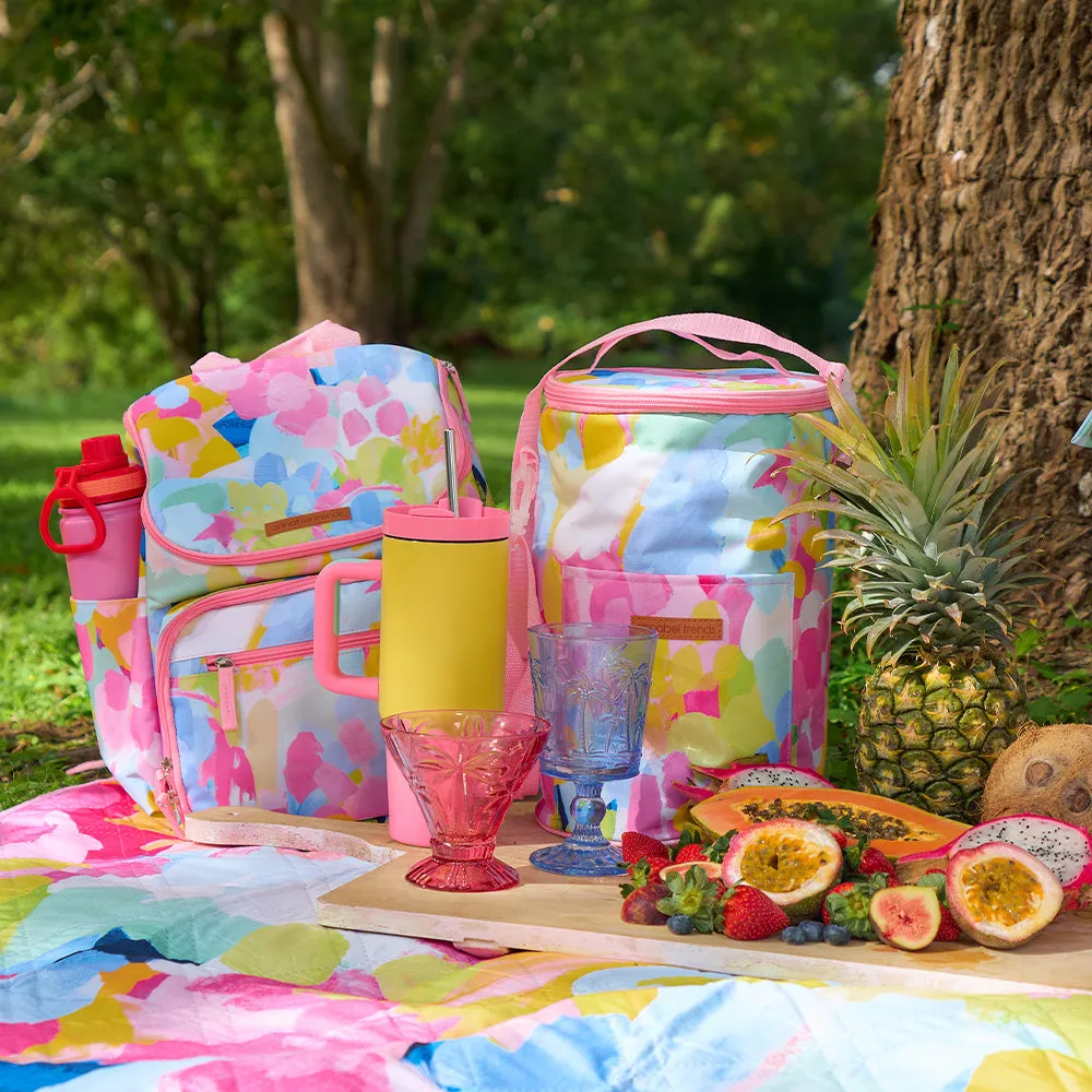 Picnic Cooler Bag - Tall Barrel - Good Vibes