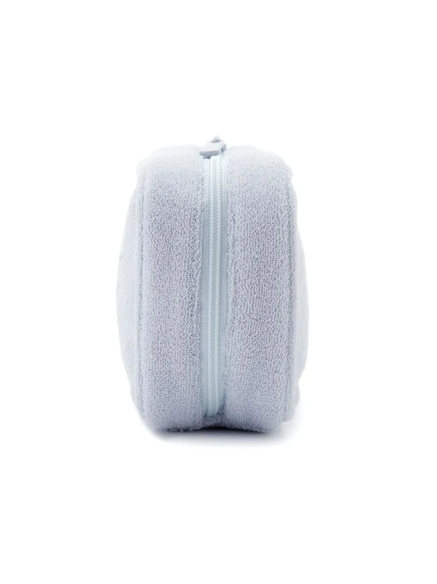 Pile Square Terry Cloth Cosmetic Pouch