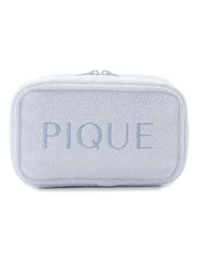 Pile Square Terry Cloth Cosmetic Pouch