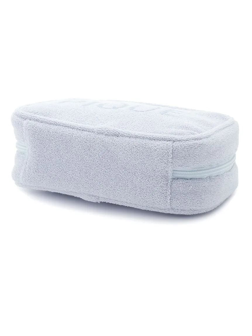 Pile Square Terry Cloth Cosmetic Pouch