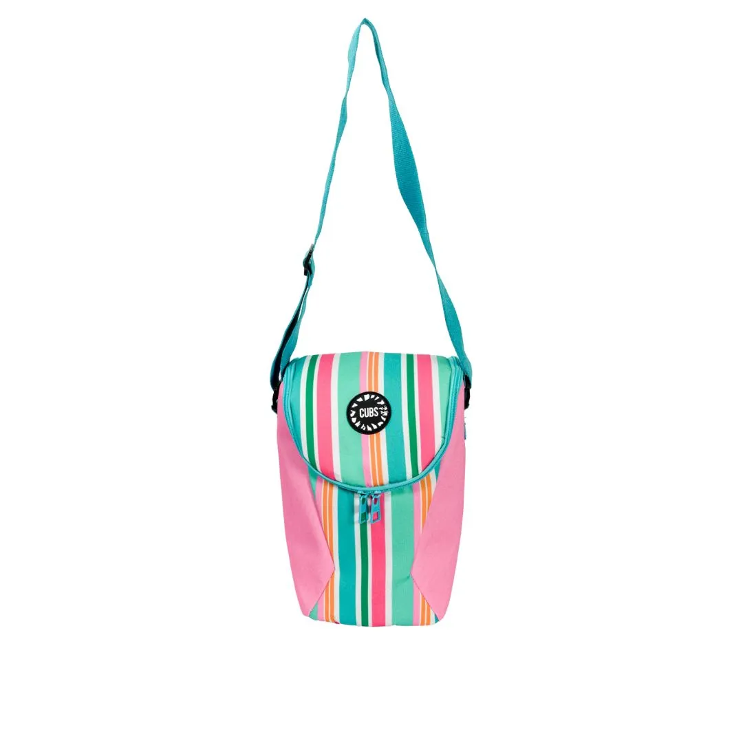 Pink Stripes cooler Bag