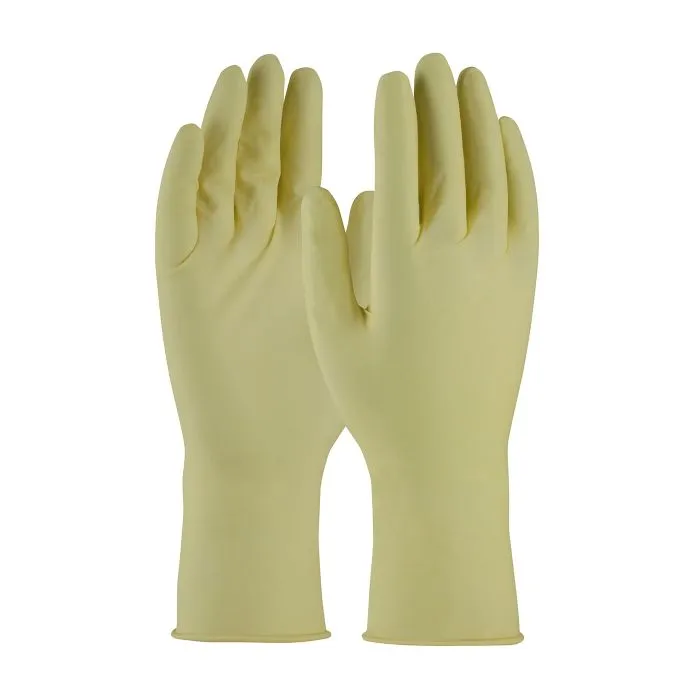 PIP CleanTeam 100-323000-XL Single Use Class 100 Cleanroom Latex Glove with Fully Textured Grip - 12", Natural, X-Large, Case of 10 Bags