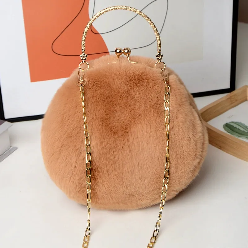 Plush Chain Small Bag - Cute Rabbit Shoulder Messenger Bag