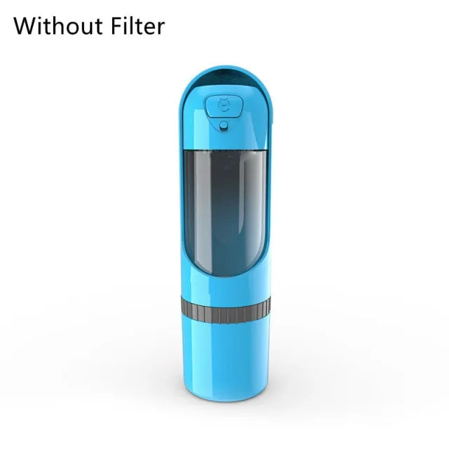 Portable Pet Water Bottle with Carbon Filter