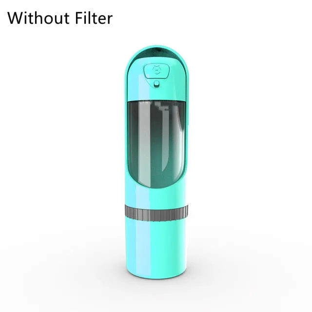 Portable Pet Water Bottle with Carbon Filter