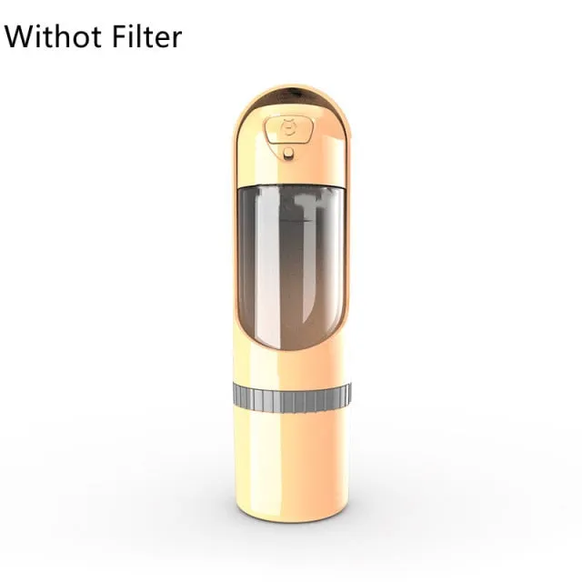 Portable Pet Water Bottle with Carbon Filter