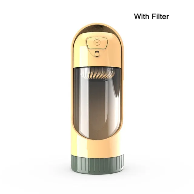 Portable Pet Water Bottle with Carbon Filter