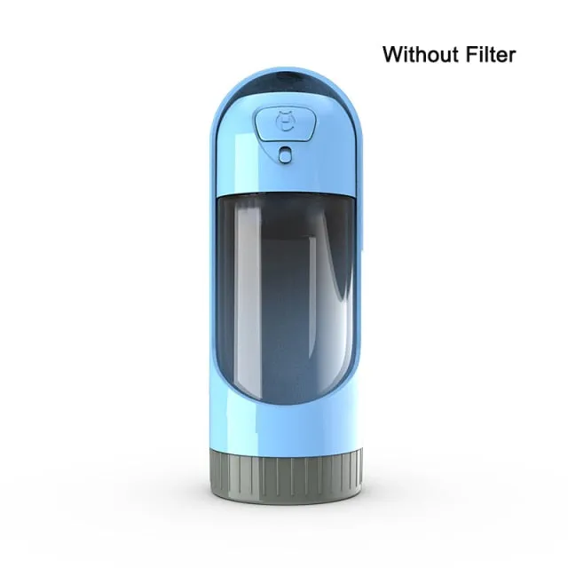 Portable Pet Water Bottle with Carbon Filter