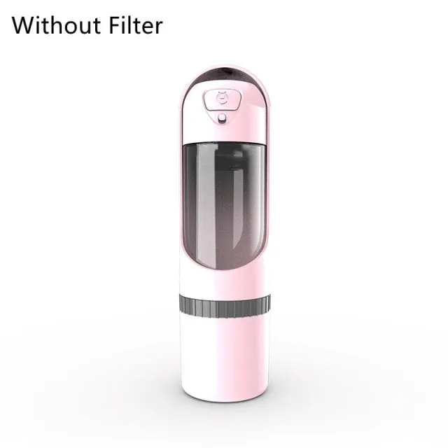 Portable Pet Water Bottle with Carbon Filter