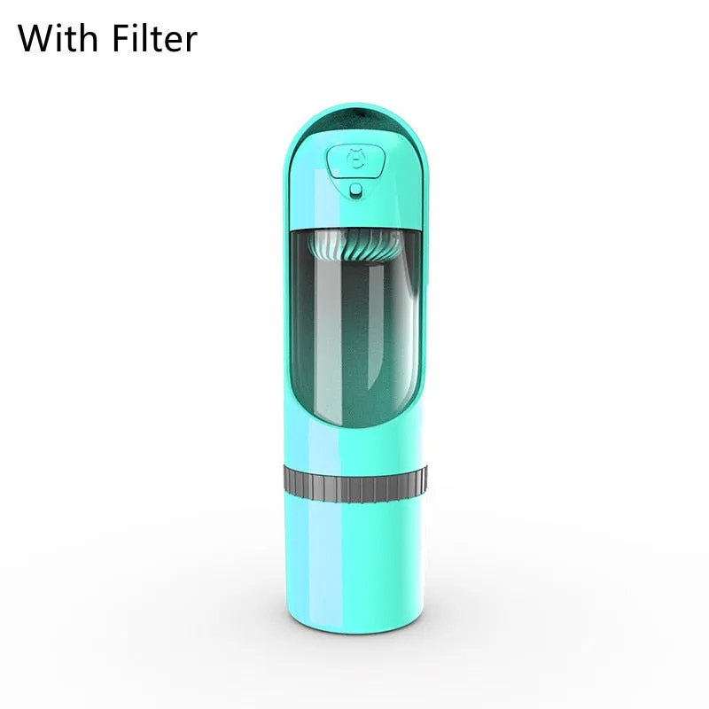 Portable Pet Water Bottle with Carbon Filter