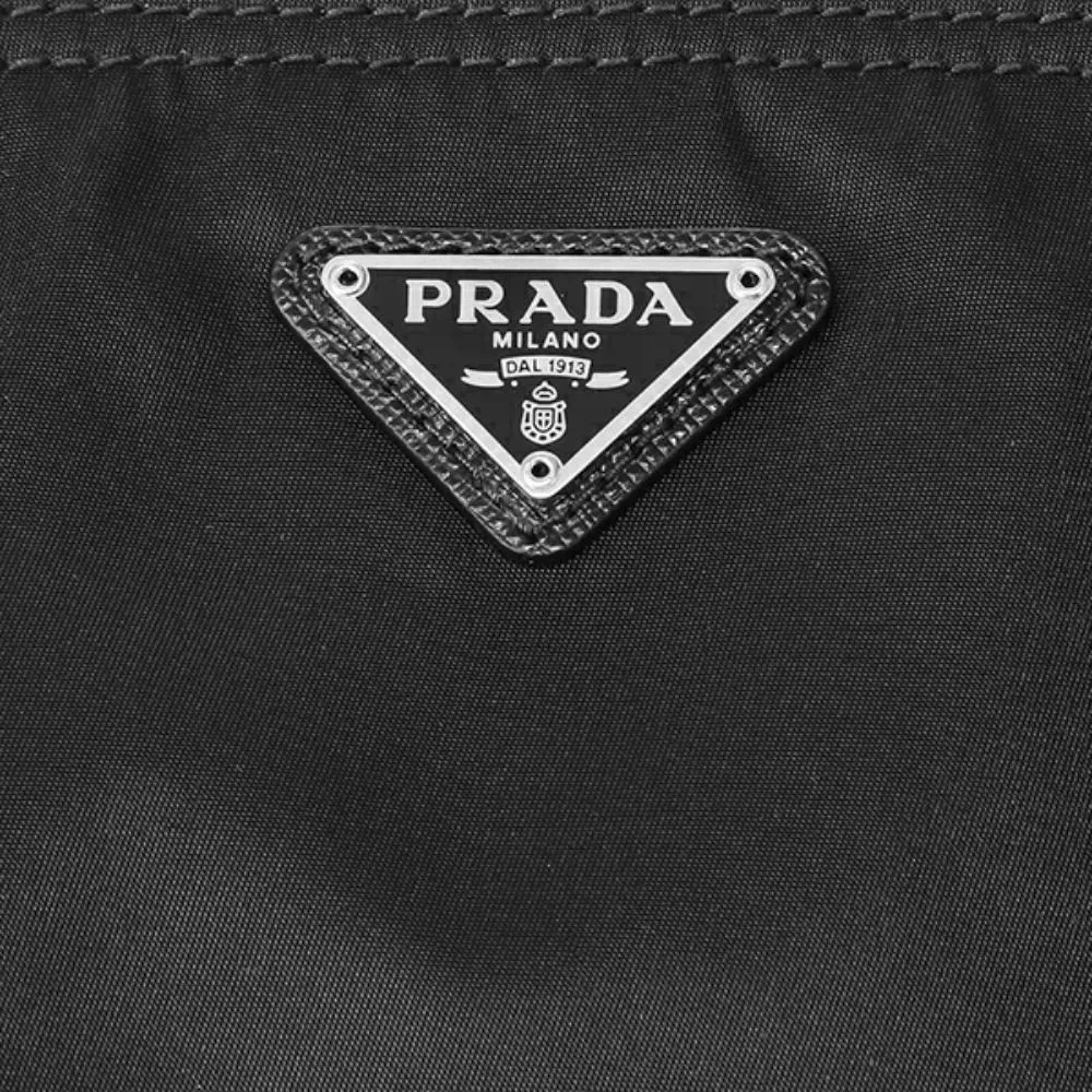 Prada Necessaire Black Tessuto Nylon Small Toiletry Case