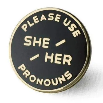 Pronoun Enamel Pin