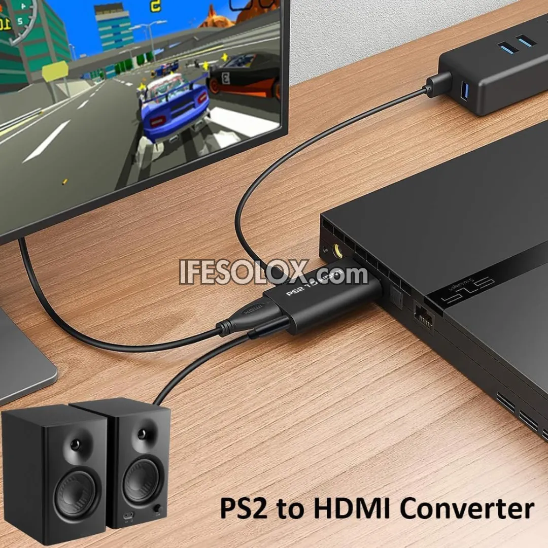 PS2 to HDMI Converter Adapter for HD TV - Brand New