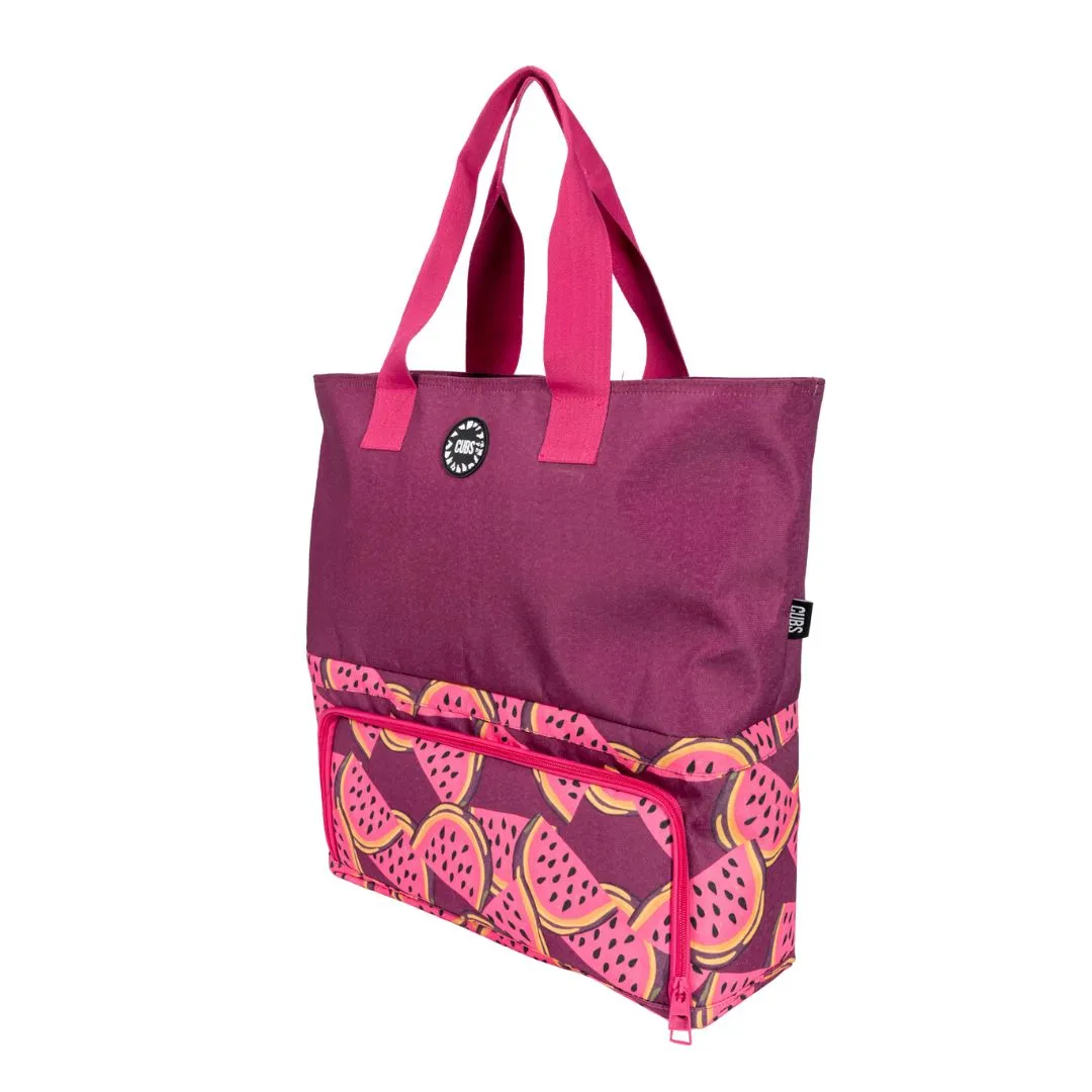 Purple Watermelons Tote Cooler Bag