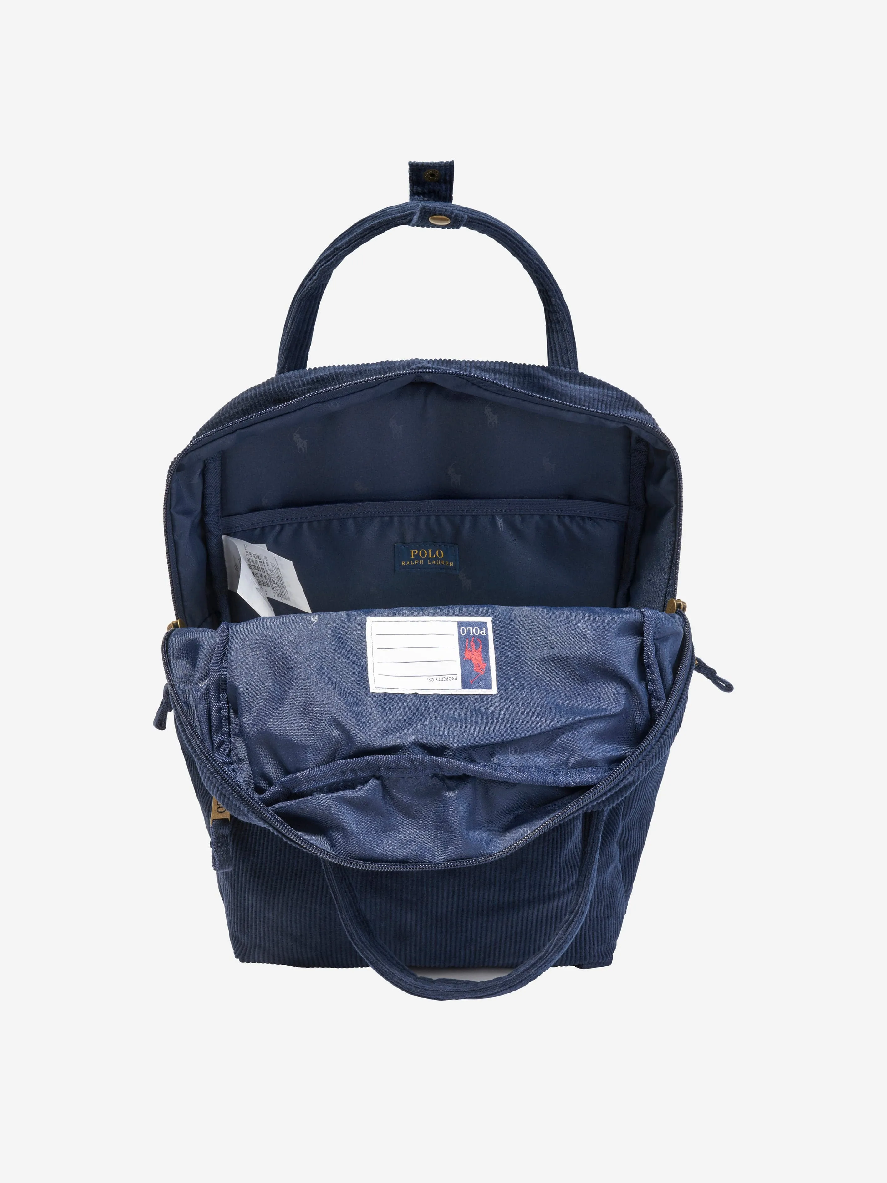 Ralph Lauren Kids Corduroy Backpack in Navy