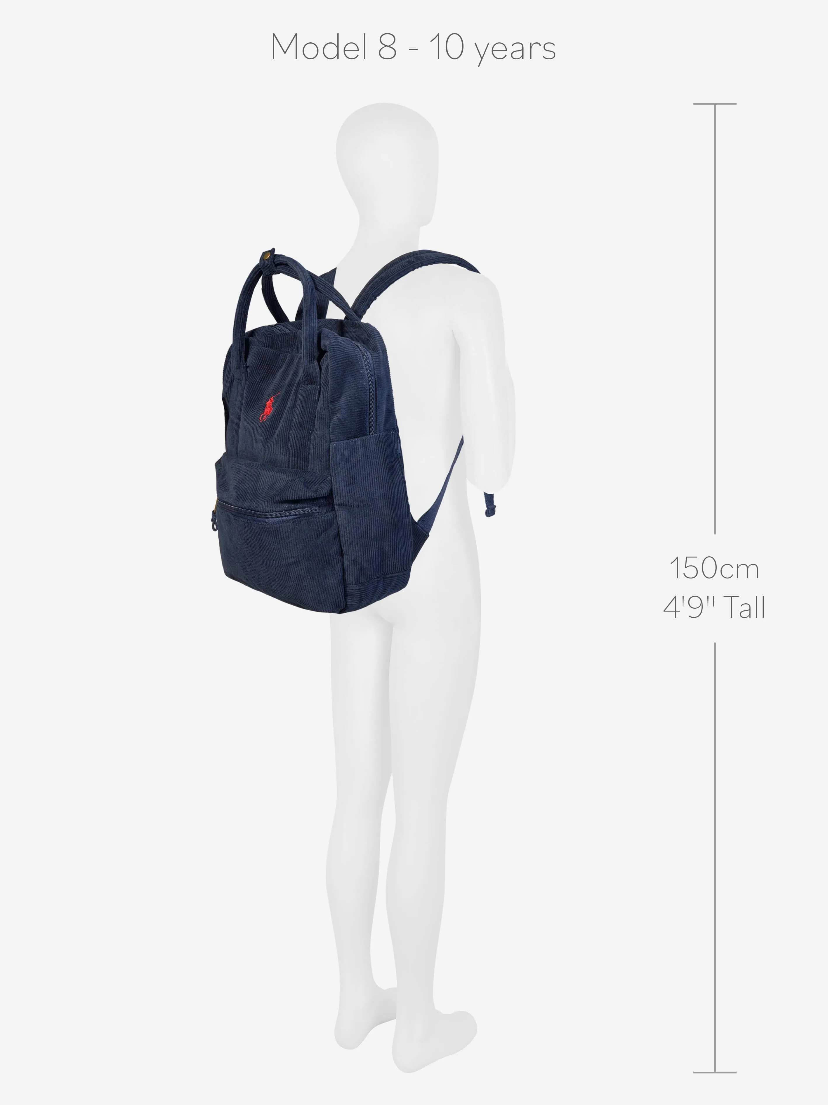 Ralph Lauren Kids Corduroy Backpack in Navy