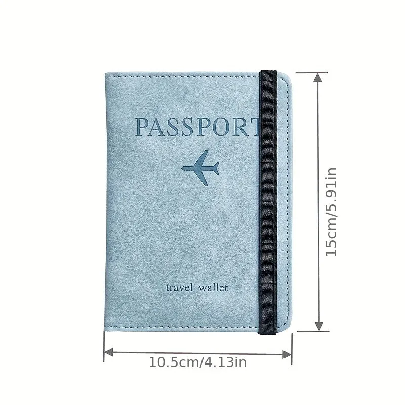 RFID Passport Holder Sleek Leather Wallet for Travel Essentials