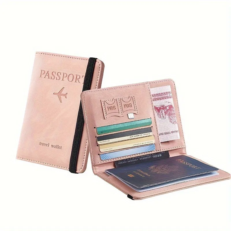 RFID Passport Holder Sleek Leather Wallet for Travel Essentials