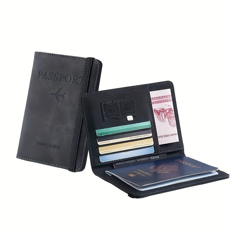 RFID Passport Holder Sleek Leather Wallet for Travel Essentials