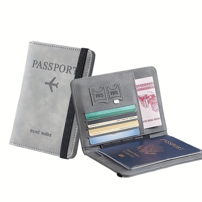 RFID Passport Holder Sleek Leather Wallet for Travel Essentials