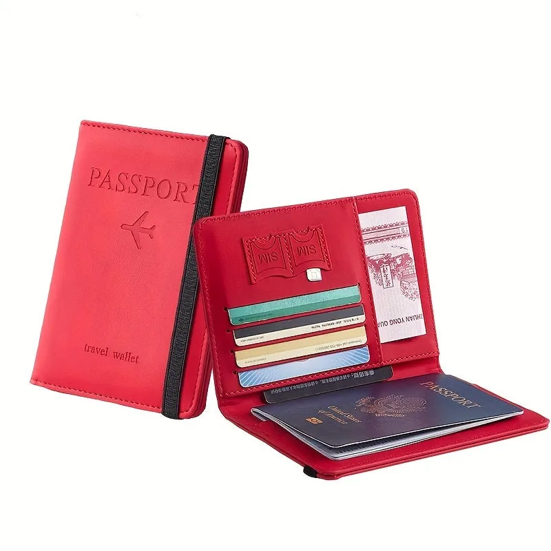 RFID Passport Holder Sleek Leather Wallet for Travel Essentials