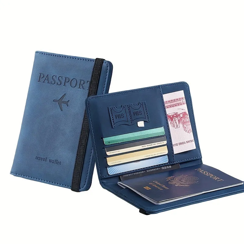 RFID Passport Holder Sleek Leather Wallet for Travel Essentials