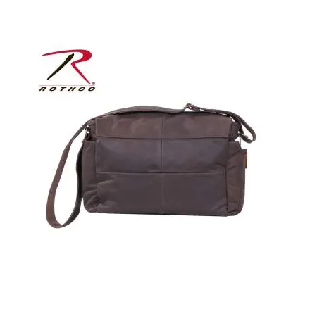 Rothco Brown Leather Classic Messenger Bag