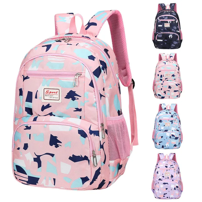 School Bag Multifunction Colorful Printing Backpack 1639-7