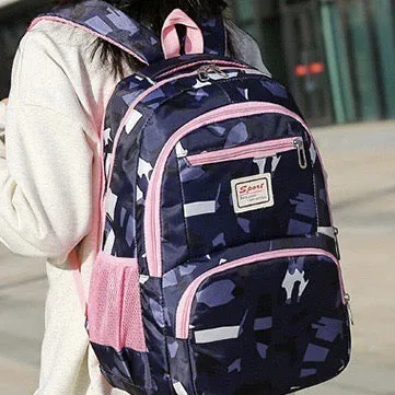 School Bag Multifunction Colorful Printing Backpack 1639-7