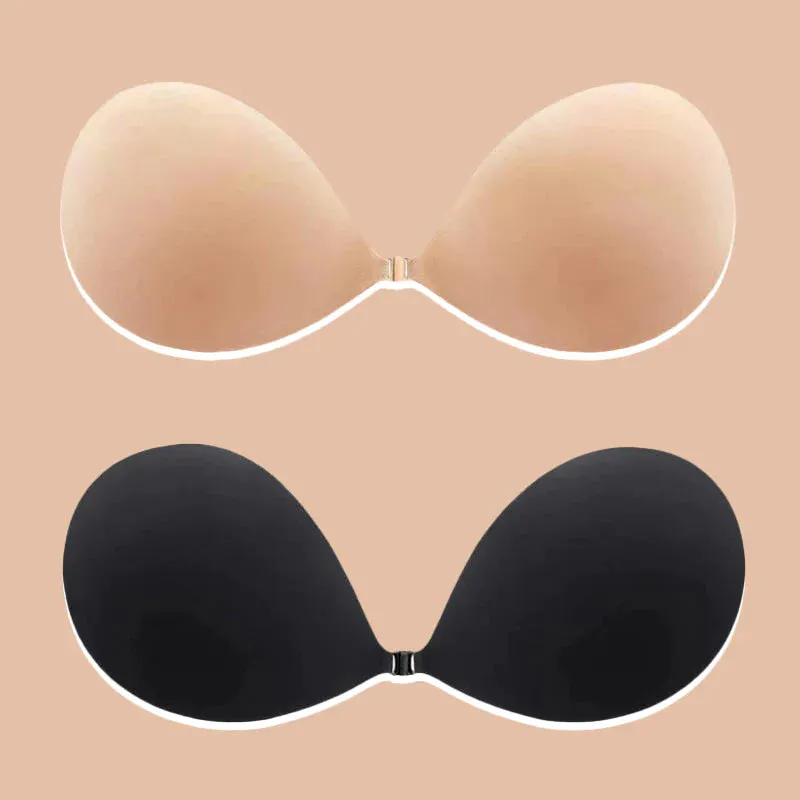 SheCurve® Adhesive Reusable Invisible Silicone Push Up Bra-(2 PACK)