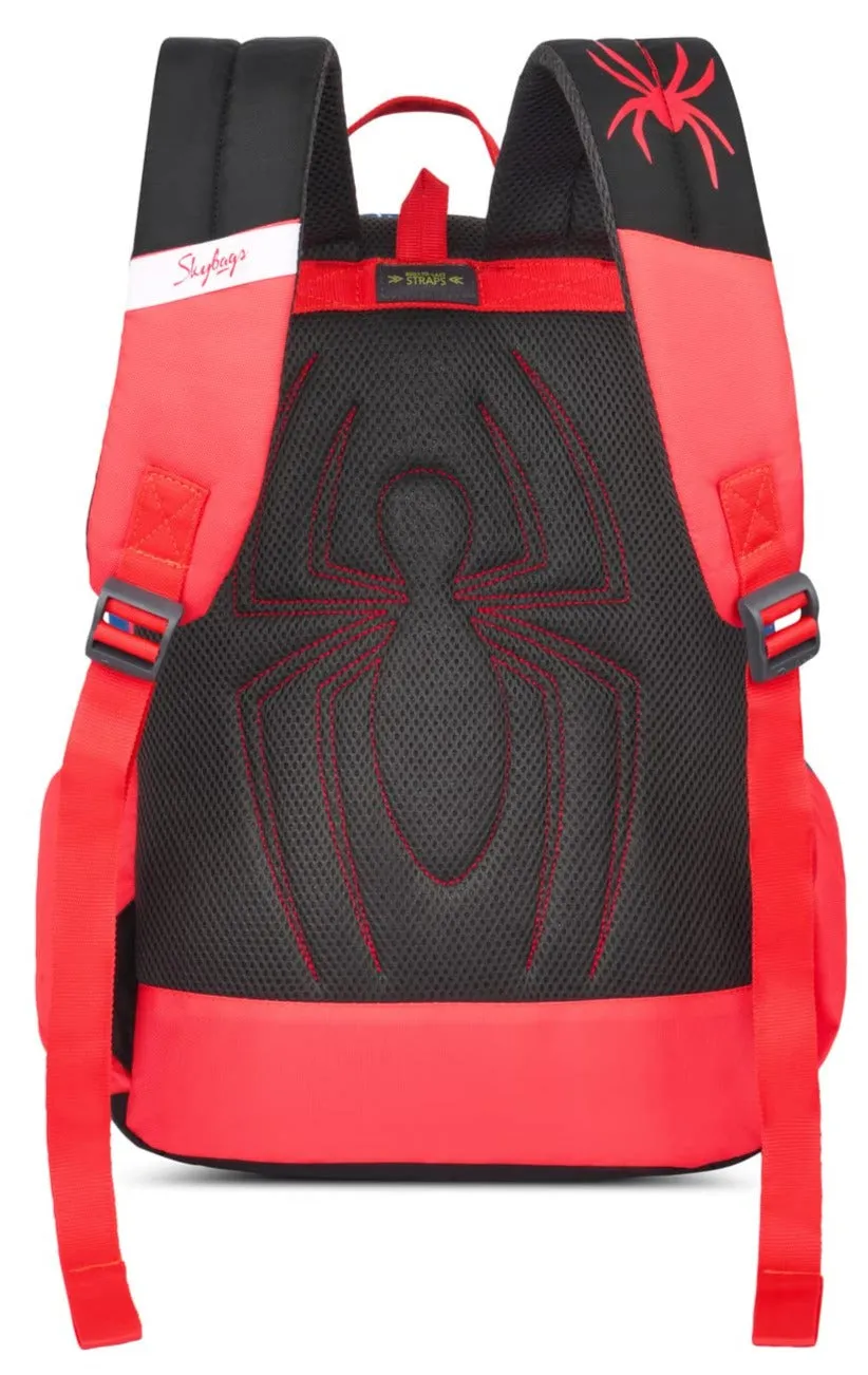 Skybags Spiderman Champ Backpack (Black And Blue)