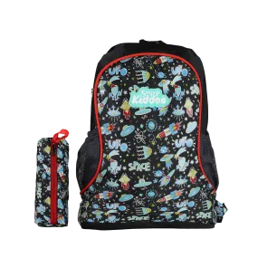 Smily Kiddos Baby Bag with Pouch - Space Theme