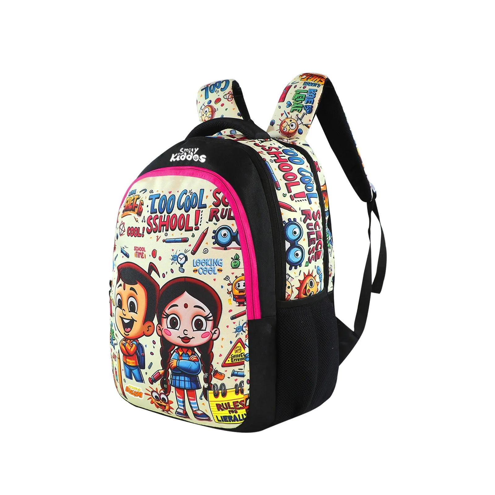 Smily Kiddos - Licensed Chhota Bheem Junior Backpack Too Cool III -Pink