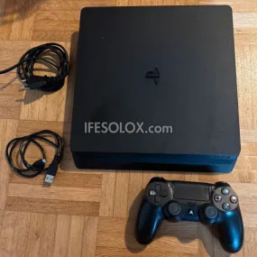 Sony Playstation 4 (PS4) Slim 1TB Game Console with 1 DUALSHOCK 4 Controller and 10 Games - Foreign Used