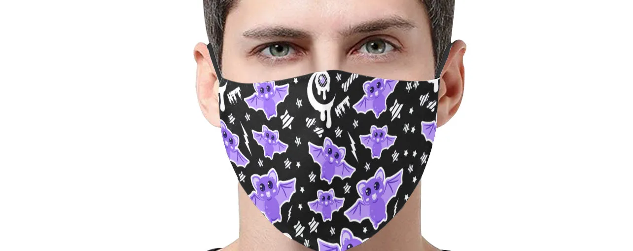 Spooky bats Face Mask (Adult & Youth Sizes)