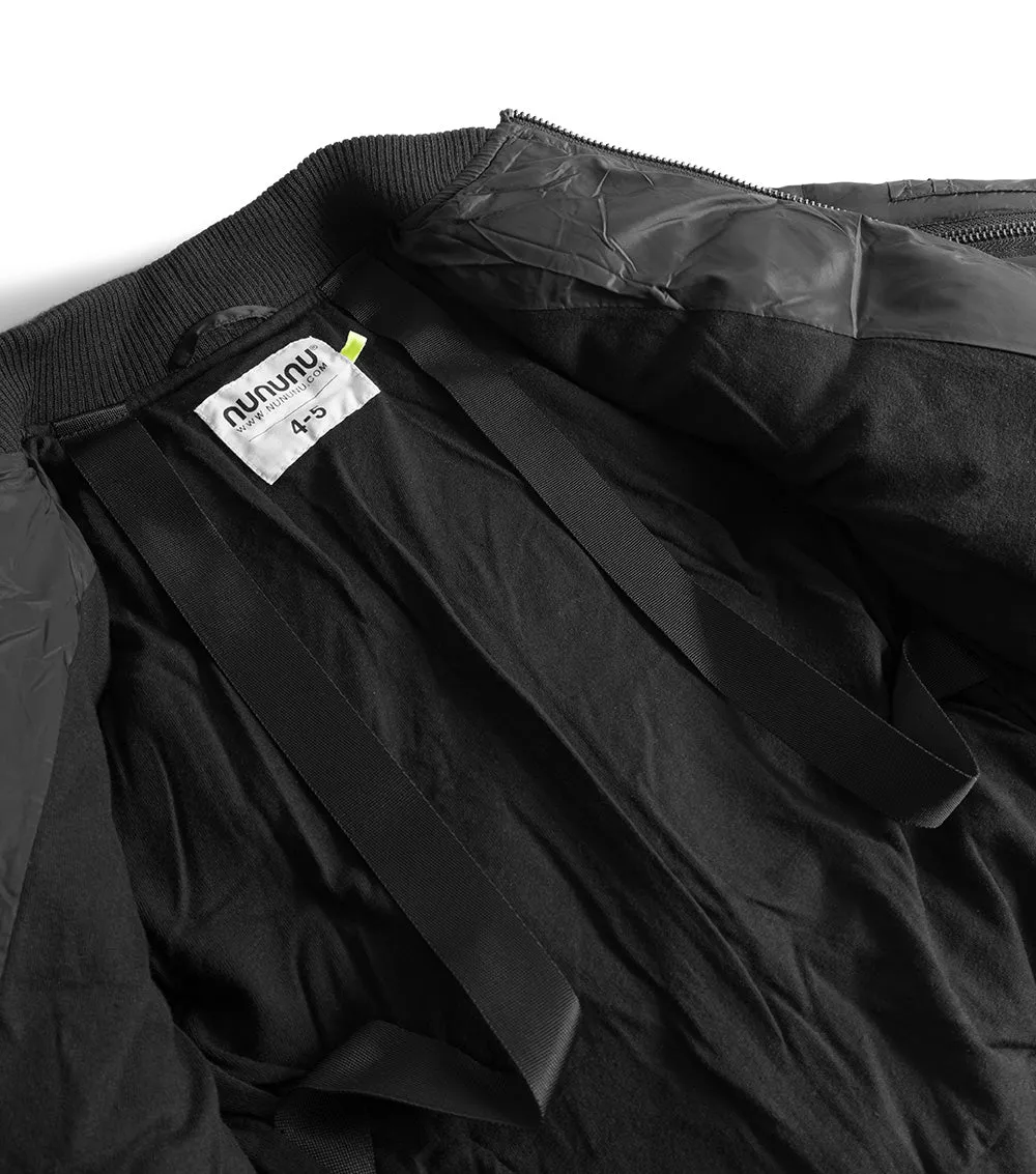 sprayed no! down bomber jacket