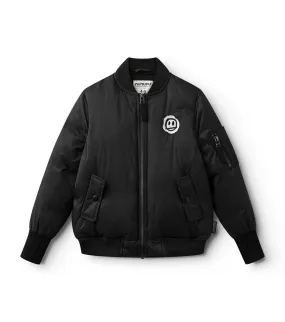 sprayed no! down bomber jacket