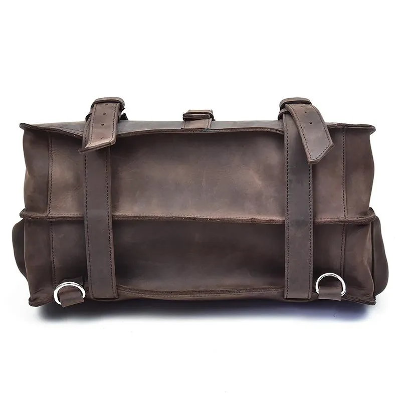 The Gustav Messenger Bag | Large Capacity Vintage Leather Messenger Bag