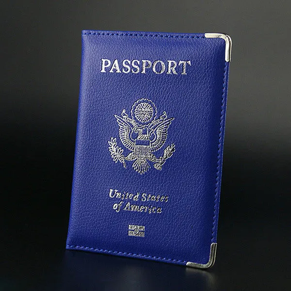 Travel Leather Covers for Passports USA America Passport Cover Women Girls US Passport Covers Passport Case Protector