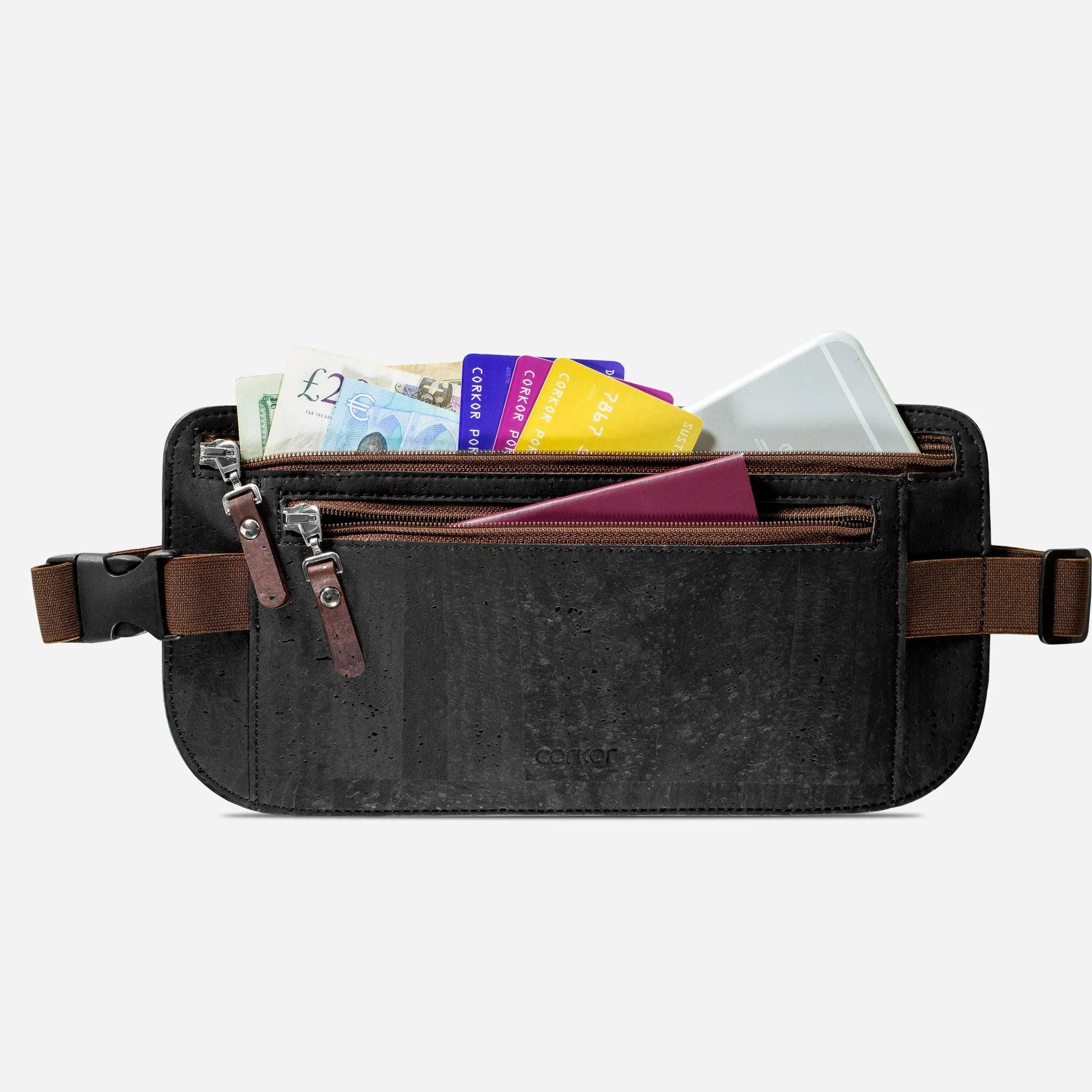 Travel Money Belt - Slim Passport Holder RFID