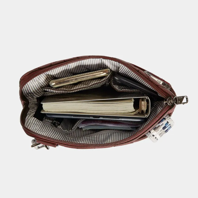 Travelon Anti-Theft Boho Slim Bag - Geo Paprika