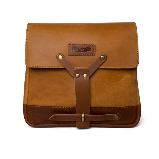 TRIP MACHINE MESSENGER BAG - TAN